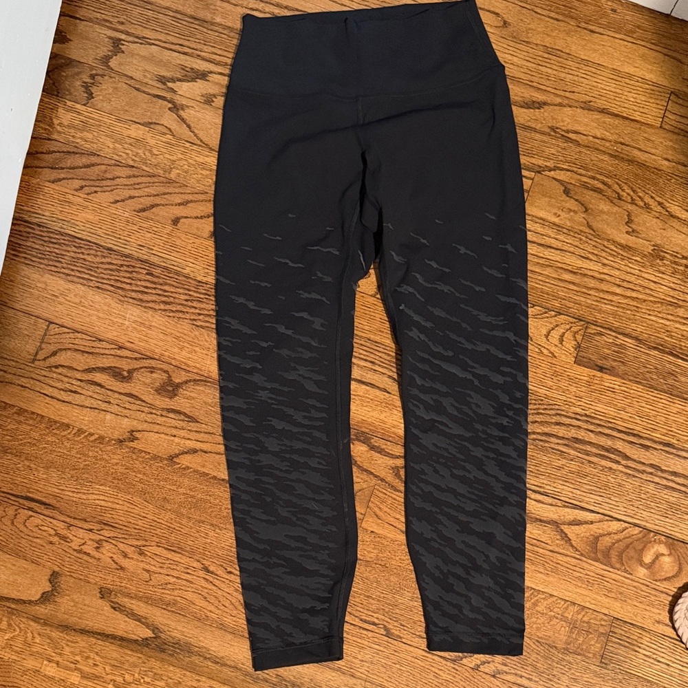 lululemon athletica Black Textured High-Rise Leggings